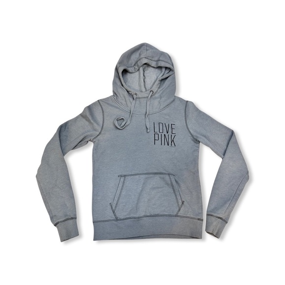Pink by Victoria’s Secret Gray Hoodie - Picture 1 of 9